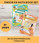 Junior KG Maths Book Set ( Combo of 2 books ) LKG Math Worksheets for CBSE , KG books | Teaches Numbers, Numbers Words, Single digit Addition and Subtraction, Sorting, for Pre-Primary Child (3-5 yrs)