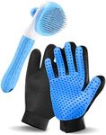 Pet Grooming Glove Brush, RIFNEEIM 