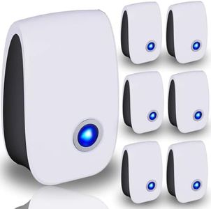 Ultrasonic Pest Repellent Indoor, Pest Control for Rodents, Mosquitoes, Ants, Cockroaches, Rat, Mice, Fleas, Beetles and Other Insects, Non-Toxic, Safe for Humans, Home, Office, Hotel (6 Packs)