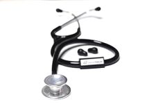 DoctorDeluxe Cardio Stethoscope, Dual Chest Piece, for Doctors, Nurses, Students, Black DD-ST-01