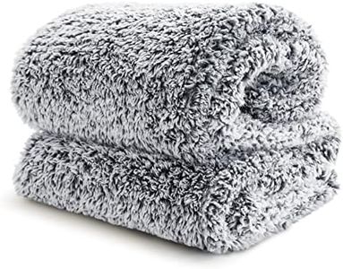 Bedsure Manta Sofa Polar Grande - Manta para Cama 90 Borreguito de Invierno, Manta Cubre Cama 150x200 de Sherpa Suave y Calentita, Gris Oscuro