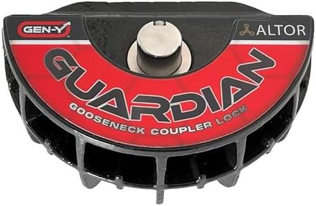 GEN-Y Hitch Trailer Coupler Lock for SnapLach Gooseneck Couplers and Pin Boxes - Weather Resistant Finish, Hardened Cast Steel Construction, Compatible with GEN-Y Gooseneck Couplers, Black