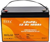 12V 100Ah LiFePO4 Battery, Lithium Iron Phosphate Battery 1280Wh Rechargeable Lithium Battery Over 5000 Cycles and BMS Protection, RV Camper, Golf Cart, Power Outage Countermeasures, Solar Charging