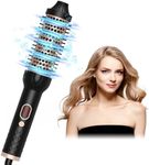 CHUCII Thermal Brush, Hot Curler & Hot Air Brush & Hair Styler, Thermal Brush with LCD Display, 3-in-1 Negative Blow Dry Brush for All Hair Types, 10 Temperature Settings