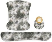 icolor Keyboard Wrist Rest Pad Mouse Pad Set,Ergonomic Mouse Pad for Laptop Computer,Wrist Support Memory Foam Desk Pad for Gaming Office,Non Slip Rubber Mousepad Typing Relief Pain (Mousepad204)