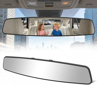 HmmtyRack Panoramic Wide Angle Rear View Mirror Car Big Extender 16 Inch