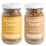 Country Bean Vanilla & Caramel GranuleFlavours Jar Combo Pack Of 2 X 50 Gram