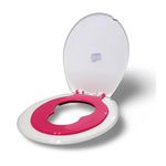 Rseindia® Ewc Baby Toilet Seat Cover | Perfect for Small Babies and Parents | Strong and Long-Lasting| Commode Seat Cover - Oval Shape (Glossy White)