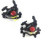 MTB Road HB-100 MTB Road Line Pulling Hydraulic Disc Brake Calipers Front & Rear Mountain Bike Disc Brake E-Bike Disc Brake (1 Pair Black)