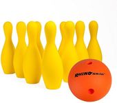 Champion Sports Foam Weighted Bowling Pin Set - Pins, Ball and Carry Case Set