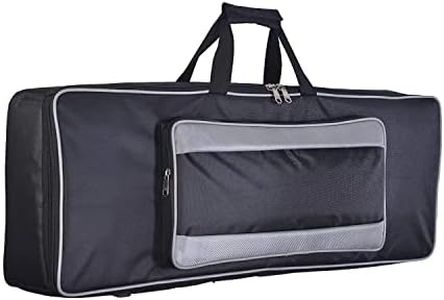 Baritone Keyboard & Piano Case/Cover For Yamaha PSR S 770 / PSR S 750 / PSR S950 61 Key Heavy Duty Gig Bag (Black with Grey Stripe)