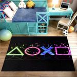 Susuluy Gaming Rug for Gaming Room Teen Boys Gamer Room Decor Area Carpet 3D Video Game Rug Gamepad Controller Area Rug Gamer Rugs Bedroom Playroom Rug Non-Slip Comfy Casual Floor Mat 59"x39"