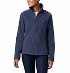 Columbia Women's Fast Trek Jacket, Full Zip Fleece Jacket, Nocturnal, Size L