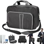 HUIJUTCHEN for PS5 Carrying Case, for PS5 Travel Case Compatible with PS5 Disc and Digital Edition Shockproof & Waterproof for PS5 Bag Travel Carry Case Holding for PS5 Console Controllers Game Cards
