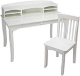 KidKraft Avalon Desk with Hutch and Chair - White