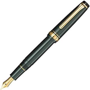 (Manyo) - Sailor Professional Gear Slim Shiki-Oriori Fountain Pen, Sky Green, Gold - MF