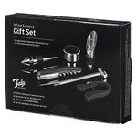 Tala Barware Wine Lovers Gift Set - 6 Piece Wine Opener Set - Includes Waiters Friend Corkscrew, Wine Aerator Pourer and Collar, Foil Cutter, Wine Stopper and Wine Thermometer - Dishwasher Safe