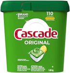 Cascade Dishwasher Detergent Pods, Actionpacs Dishwasher Pods, Lemon Scent, 110 Count, Packing may vary