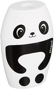Maped - Material Escolar - Sacapuntas Shakky - Sacapuntas con Depósito - Tiene 1 Orificio para Afilar - Gran Capacidad de Reserva - Diseño Lúdico de Panda