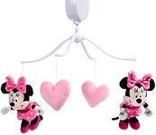 Lambs & Ivy Disney Baby Minnie Mouse Love Pink Musical Baby Crib Mobile Soother