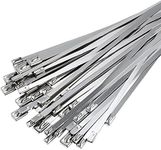 Metal Zip Ties, Deecam 50 Pcs 11.8 