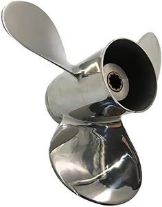 BARDOVEN 25HP 28HP 30HP 9.9X12 Stainless Steel Propeller 10 Tooth SS Prop for Mercury Outboard Engine