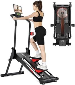 YOLEO Magnetic Stair Stepper for Exercise at Home, 16-Level Adjustable Resistance Up to 130LB, Folding Cardio Stairmaster with 28''Extended Stride&Low Noise,Stair Climber with HR Sensor for Full Body