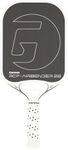 GAMMA Pickleball RCF Airbender 22, Raw Carbon Fiber Pickleball Paddle, Customizable Weight System and Aerodynamic Open Throat with Shock Absorbing Gel Insert, Thick Paddle, 22mm Honeycomb Core