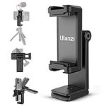 ULANZI ST-22 Phone Tripod Adapter Mount, Adjustable Cell Phone Holder with 2 Cold Shoe, Universal Smartphone Clamp, Vertical Horizontal Bracket for iPhone, Samsung Galaxy and All Phones