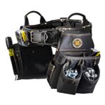 Rack-A-Tiers Electrician's Tool Belt & Bag Combo - XL (40" - 44"), Padded Tool Belt, 27 Pocket Electrician Tool Belt, Comfortable Electrical Tool Belt, Tool Belt for Electricians (43244)