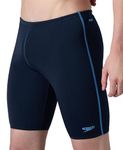 Speedo Men's Endurance+ Essential Jammer Swimming Trunks | Quick Drying Fabric | UPF 40+ Sun Protection | Chlorine Resistance Swimming Costume | Drawstring Waist