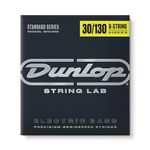 Dunlop DBN30130 Nickel Wound Bass Strings, Medium 6-String.030-.130, 6 Strings/Set