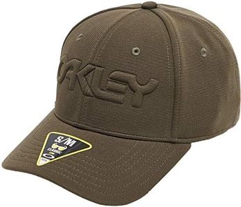 Oakley 6 Panel Stretch Hat Embossed, New Dark Brush, Large-X-Large