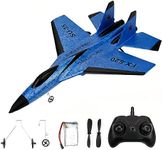 Uezeth RC Plane Foam Plane, Remote Control 2023 Wireless Airplane Toy, Glider 2.4g Radio Control, Outdoor Model Flight Toys for Kids And Adults (FX620, Blue)