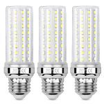 SAUGLAE 20W LED Corn Bulbs, 150W Incandescent Bulbs Equivalent, 6000K Daylight White, 2300Lm, E27 Edison Screw Light Bulbs, 3-Pack