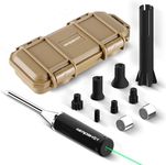 AEROSHOT X03 Bore Sight Laser, Compatible with .22–.50, Green Laser Visible Outdoors up to 50 Yards & Indoors 200 Yards, No Tools Needed, Compact and Easy to Carry (Black)