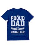 Tstars Proud Dad Shirt Gifts for Dads from Daughter Fathers Day Funny Shirts for Men XXX-Large Blue