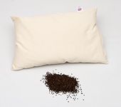 Perfect Pillow, Organic Buckwheat Husk 24" X 17"(61 x 43 cm) Standard Size, British Made With Love For over 20 Years on the NORTH YORKSHIRE MOORS>Amazon Verified Review "I'd definitely recommend these to anyone out there with a DODGY NECK & pillow-despair-syndrome" OUR PILLOWS AND MATTRESSES COMPLY WITH BS5852 FIRE SAFETY REGULATIONS NATURALLY, THE AMAZING HUSKS EXTINGUISH FLAMES WITHOUT TOXIC FLAME RETARDANTS - HOW WONDERFUL IS THAT?