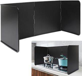 Oil Splatter Guard Grease Splatter Guard Stove Splatter Guard, Splatter Guards Splatter Screen for Frying Pan,Large Foldable Splash Guard for Stove Top, Steel Anti Splatter Shield (4 sided-40cm)