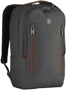 Wenger CityUpgrade Mochila para portátil con correa, portátil de hasta 16", tableta de hasta 12", 15 l, mujer hombre, oficina universidad escuela viajes, gris, 606489