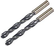 uxcell Straight Shank Twist Drill Bits 13.5mm High Speed Steel 4341 with 13.5mm Shank 2 Pcs for Stainless Steel Alloy Metal Plastic Wood