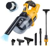 Cordless Vacuum for DeWalt 20V MAX Battery, 5 in 1 Handheld Electric Vacuum Cleaner with 500W Powerful Motor, 46 CFM Portable Hand Vacuum with Filtration HEPA for Floor, Carpet, Car (No Battery)