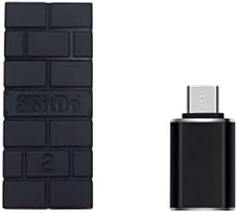 Mcbazel 8Bitdo Wireless USB Adapter 2 with OTG for PS5, Switch OLED, Switch2，Windows, macOS, Raspberry Pi, Xbox Series X/S, Switch Pro, Xbox One Controller and More