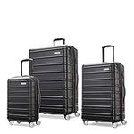 Samsonite Omni 2 Hardside Dual-Spinner 3pc Set (CO/MD/LG), Midnight Black