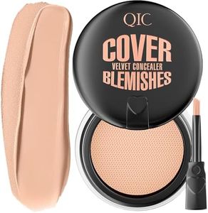 MooGlamor Concealer Full Coverage Under Eye Concealer with Soft Brush Clear and Flawless Concealers for Eye Dark Circle and Face (#140 Natural Skin Tone)