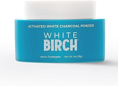 White Birch Activated White Charcoal Powder - Professional Teeth Whitening Charcoal - Natural & Fluoride Free Oral Care (White Charcoal Powder)