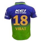 RJM Ms Dhoni 7 Chennai Cricket Team New Jersey Tshirt for (Men & Boys & Kids)(8-9Years,Multicolor-02)