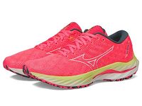 Mizuno Women's Wave Inspire 19 Running Shoe, High/Vis Pink/Snow White, 8