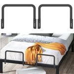 Dandelionsky 2Pcs Mattress Slide Stopper, Metal Mattress Retainer Bars for Adjustable Beds, Nonslip Mattress Stabilizers, Mattress Holder in Place to Keep Mattress from Sliding, Easy to Installation