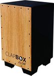 Clapbox Cajon CB02 Flow -Black, Oak Wood (H:50 W:30 L:30) - 3 Internal Snares